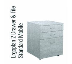 ERGOPLAN STANDARD 2 DRAWER & FILE MOBILE PEDESTAL